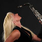 Saxophonshow der Saxophonistin für Veranstaltung 
